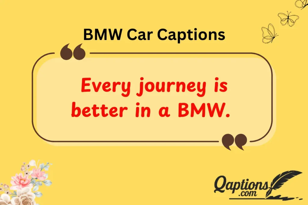 BMW Car Captions