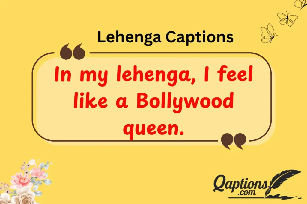 Lehenga Captions